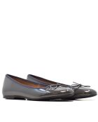 Ballerines en cuir vernis Mariane grises