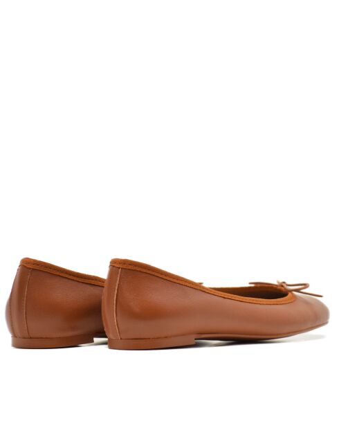 Braune Lederballerinas Mariane