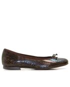 Braune Deborah Lederballerinas