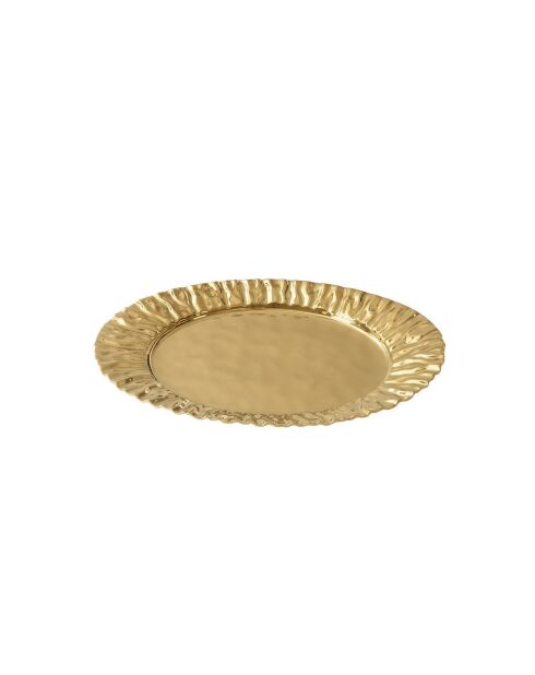 Bandeja grande dorada Mascali d'Oro, 48,3 x 33 x 5,1 cm