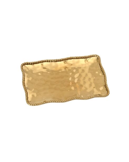 Plato mediano para servir Monaco Gold, 36,2 x 20,3 x 2,5 cm