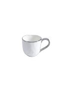Taza Salerno blanca y dorada - 10,2x10,2x10,2 cm