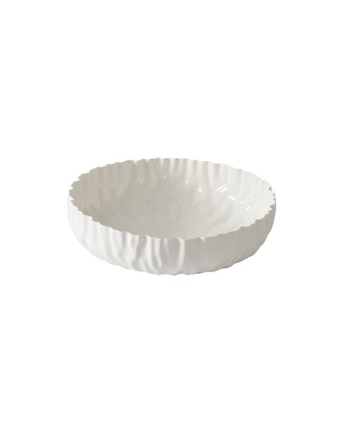 Cuenco blanco muy grande y poco profundo de Mascali Bianca, 40,6 x 40,6 x 11,4 cm