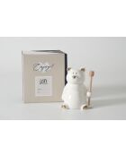 Set de 2 tarros de miel blancos con forma de oso Get Gifty