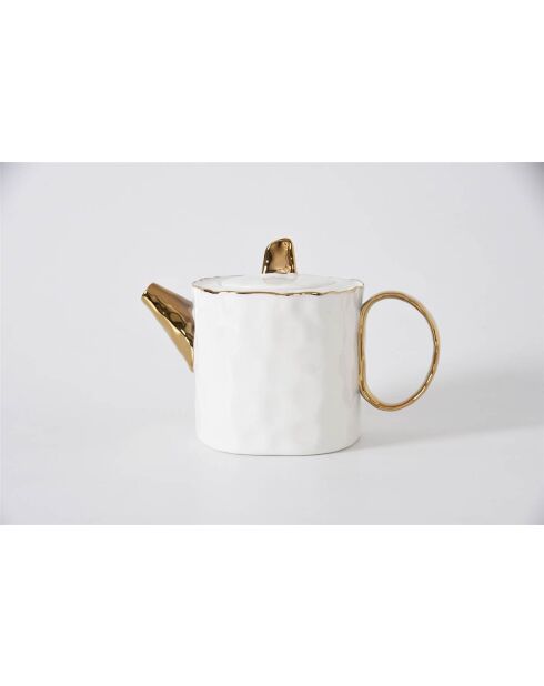Portofino witte en gouden theepot