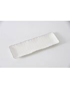 Rechthoekig serviesstuk Portofino in wit en goud