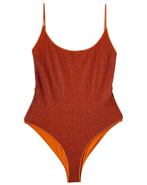 Vic abrikoos badpak uit één stuk