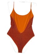 Vic abrikoos badpak uit één stuk