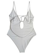 Bañador blanco de una pieza Donatella