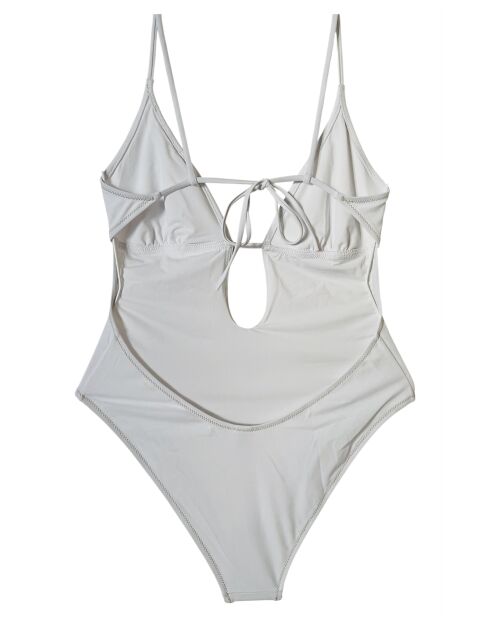 Weißer einteiliger Badeanzug Donatella