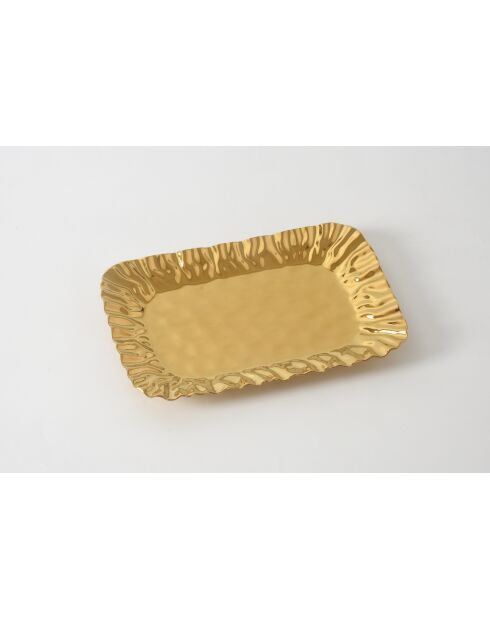 Bandeja hueca mediana dorada Mascali d'Oro