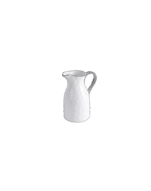 Carafe Salerno blanc et or - 12,1x15,9x21cm