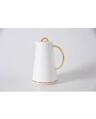 Carafe thermale blanc et or