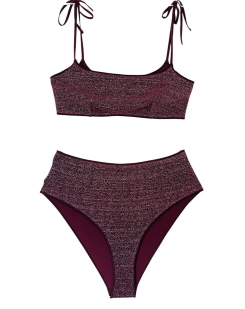 Emily rood-zwarte bikinitop