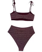 Emily rood-zwarte bikinitop