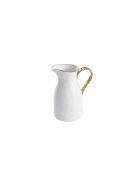 Carafe Golden Salerno blanc et or - 12,1x15,9x21cm
