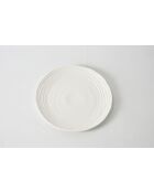 4 piatti piani rotondi Le Blanc bianchi - D.27,9 cm