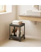 Étagère multifonctionnelle en plastique 242339 grise - 36x23x40 cm