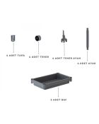 Étagère multifonctionnelle en plastique 242339 grise - 36x23x40 cm