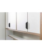 Armoire multifonctionnelle Arden Coffee blanche - 127x190x44cm