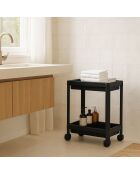 Étagère multifonctionnelle en plastique 242341 noire - 36x23x40 cm