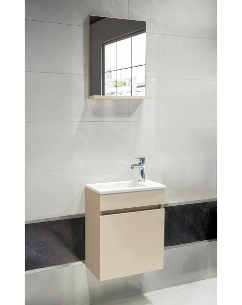 Armoire de toilette Fit Mink vison - 40x49x10 cm