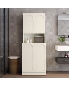 Meuble pour machine à laver Lyon 73 crème - 70x183x73 cm