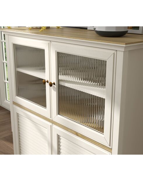 Armoire multifonctionnelle FRN 21022 crème/chêne - 110,4x120x44,2cm