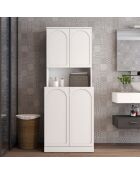 Meuble pour machine à laver Lyon 73 blanc - 70x183x73 cm