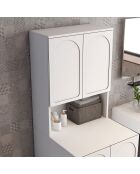 Meuble pour machine à laver Lyon 73 blanc - 70x183x73 cm