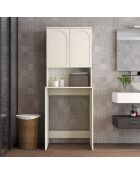 Meuble pour machine à laver Lyon 60 crème - 70x183x60 cm