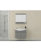 Ensemble de meubles de salle de bain (2 pièces) Mare 80 gris mat - 74,2x70x12 cm