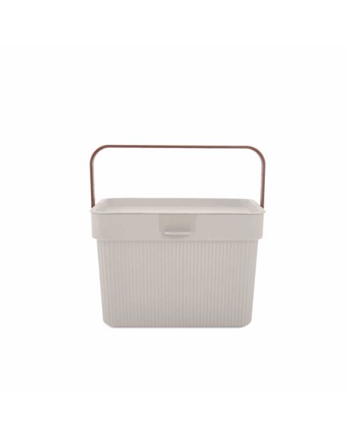 Boîte de rangement 241804 crème - 17x26x21 cm