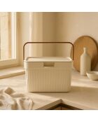Boîte de rangement 241804 crème - 17x26x21 cm