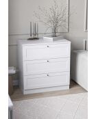 Buffet Terra blanc - 75x77 x42 cm