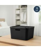 Aufbewahrungsbox 242304 schwarz - 28x38x17 cm