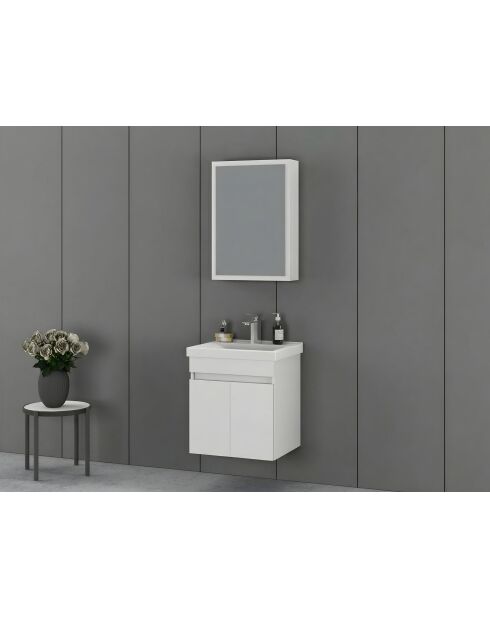 Ensemble de meubles de salle de bain (2 pièces) Amore 55 blanc mat - 55x60x46cm