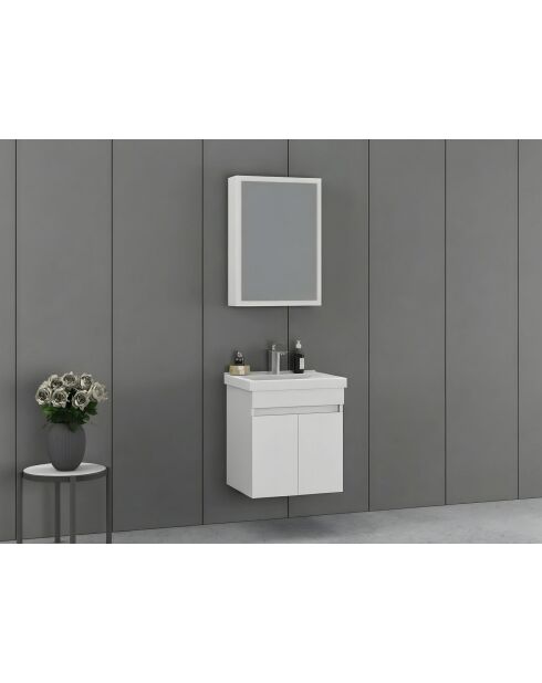 Ensemble de meubles de salle de bain (2 pièces) Amore 55 blanc mat - 55x60x46cm