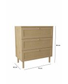Buffet Baru beige - 75x85x42 cm