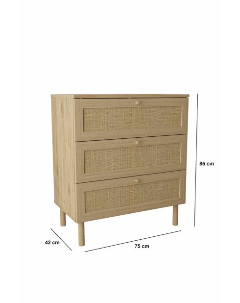 Buffet Baru beige - 75x85x42 cm
