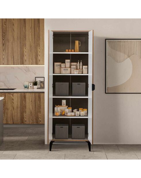 Armoire multifonctionnelle Arden blanche - 65x190  x37 cm