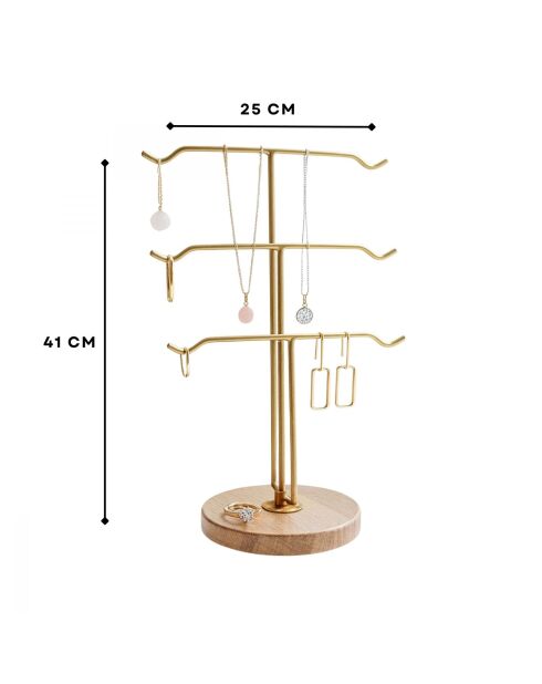Organisateur de présentoir à bijoux 242133 antiquité - 25x41x15 cm