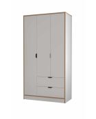 Garde robe Arden 3 blanche- 97x182x44cm