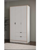 Garde robe Arden 3 blanche- 97x182x44cm