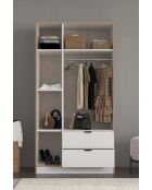 Garde robe Arden 3 blanche- 97x182x44cm