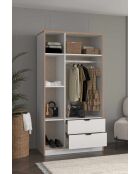 Garde robe Arden 3 blanche- 97x182x44cm