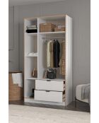 Garde robe Arden 3 blanche- 97x182x44cm