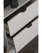 Garde robe Arden 3 blanche- 97x182x44cm