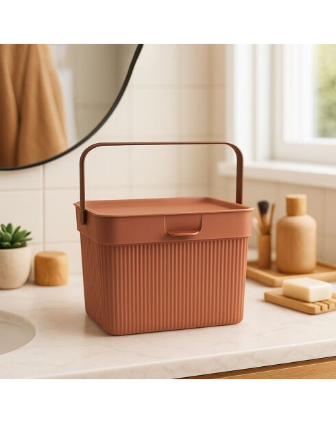 Boîte de rangement 242064 rouge - 17x26x21 cm