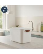 Boîte de rangement 242330 blanche - 30x40x25 cm